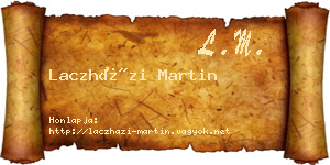 Laczházi Martin névjegykártya